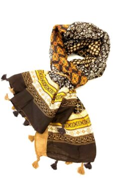 Schal Joan gelb-braun