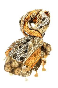 Schal Liam gelb-braun