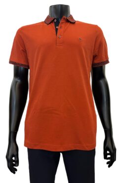 Poloshirt Fin  Rostbraun