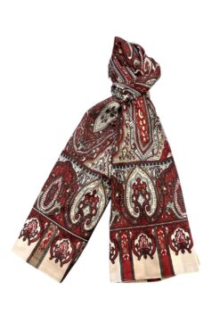 Schal Pepin rot-beige
