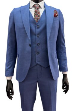 Anzug 3tlg Armoni mittelblau