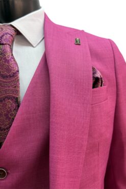 Alternative view of Anzug Armoni magenta 3tlg