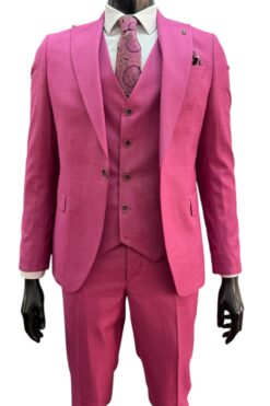 Anzug Armoni magenta 3tlg