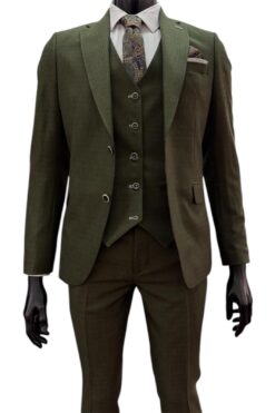 Alternative view of Anzug Armoni dunkelgrün 3tlg