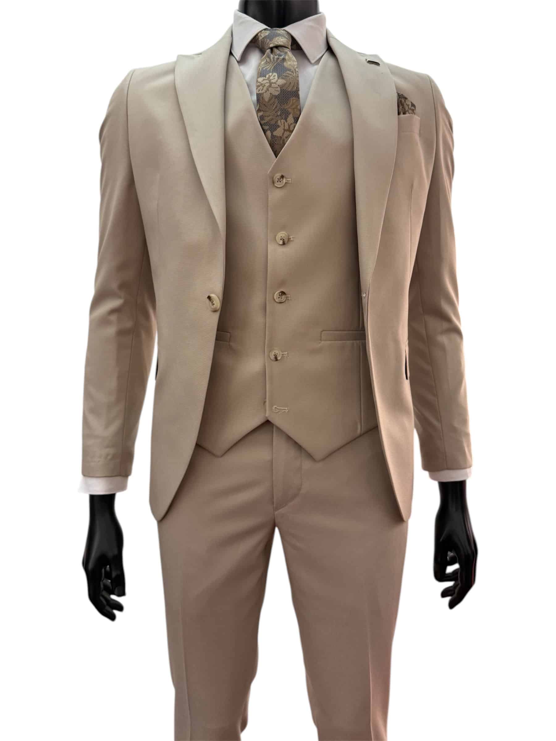 Anzug Armonio beige 3tlg