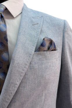 Alternative view of Anzug Flexx hellblau Leinen-Baumwolle