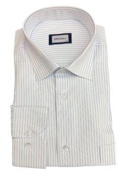 Hemd Brioli Classic weiß gestreift