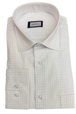 Hemd Brioli Classic weiß kariert