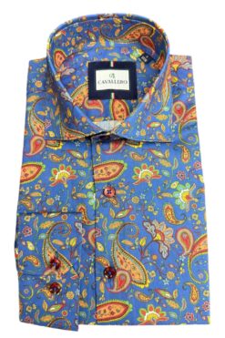 Hemd Cavallero grün-blau