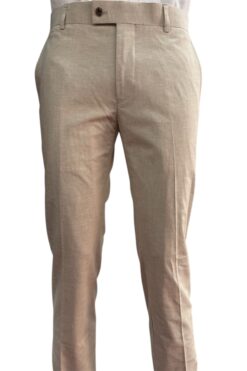 Hose Flexx beige Leinen-Baumwolle