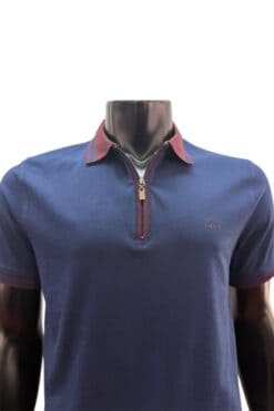 Alternative view of Poloshirt Devsa dunkelblau-bordeaux