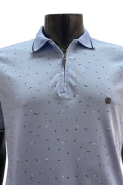 Alternative view of Poloshirt Devsa hellblau-schwarz