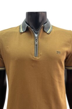 Alternative view of Poloshirt Devsa senfgelb-grau