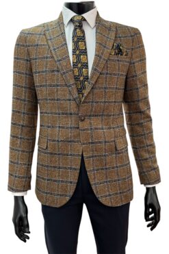 Sakko Erino senfgelb-schwarz
